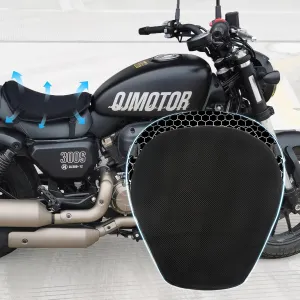 Universal Motorcycle Seat Cushion Jelly Gel Material 3D Honeycomb Shock Absorbing Seat Pad with Motorcycle Seat Cover