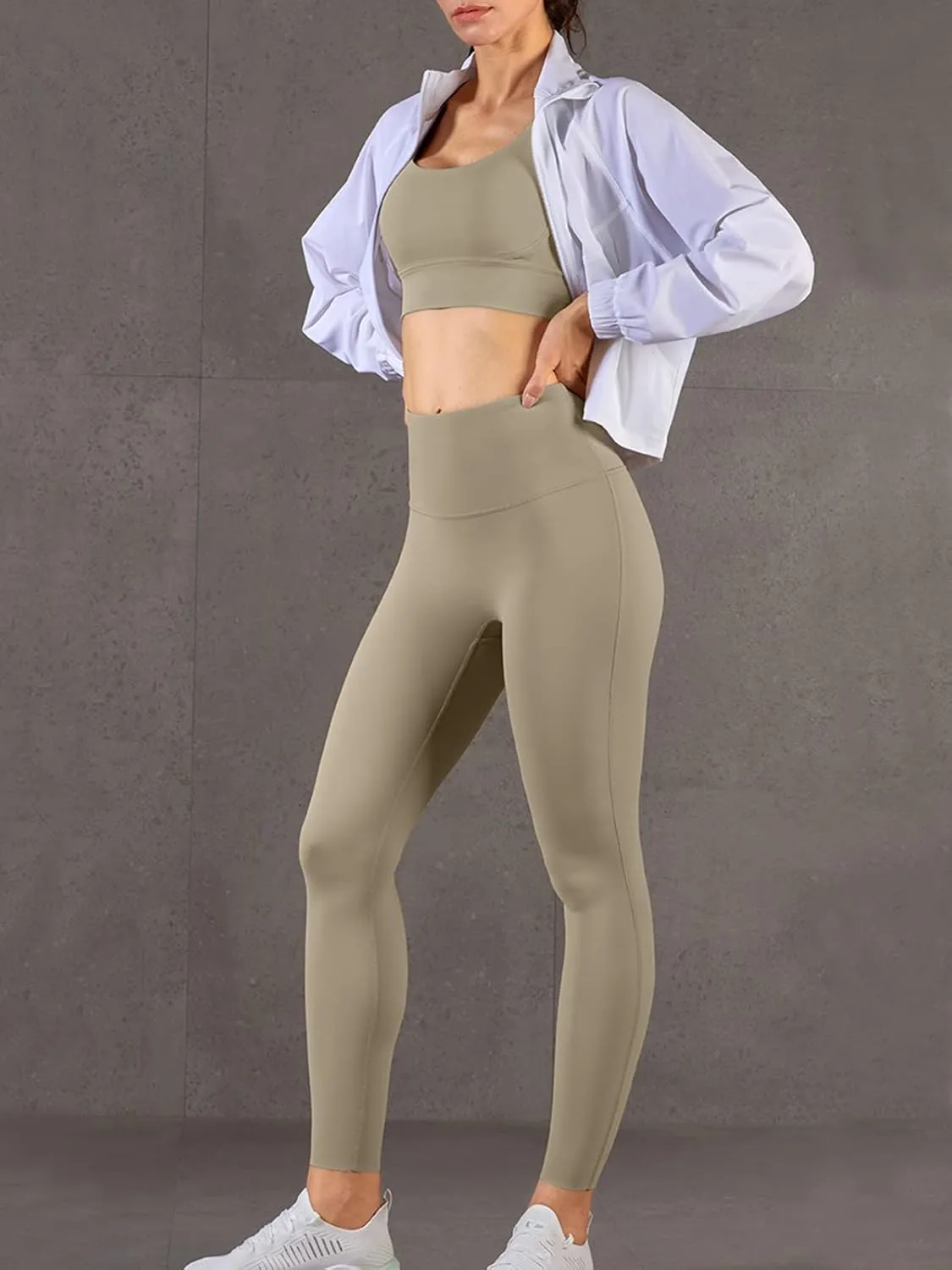 UPF 50  Workout Jackets for Women Athletic Zip Up Running Jacket Sun Protection Lightweight UPF Cropped Jacket