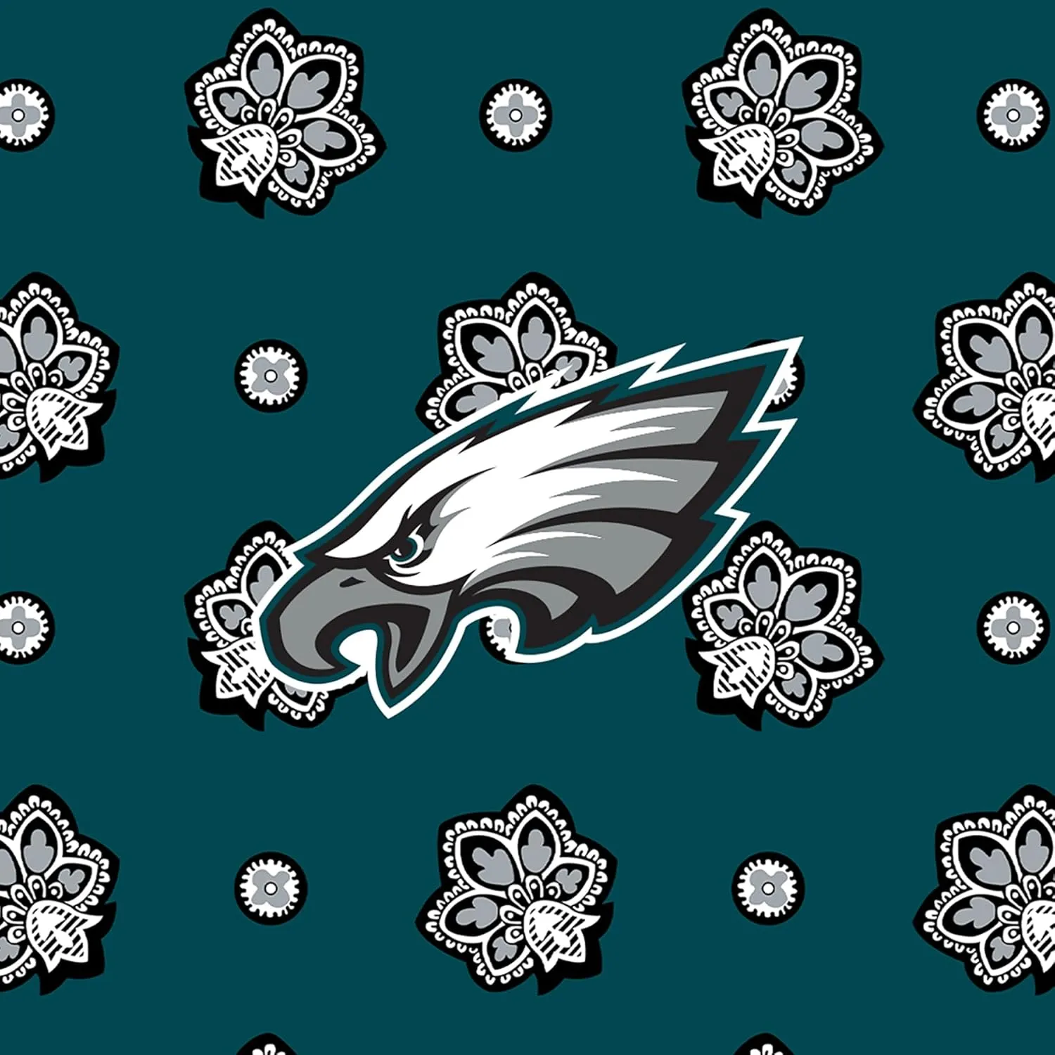 Vera Bradley Women's Cotton NFL Medium Cosmetic Makeup Organizer Bag (Multiple Teams Available)