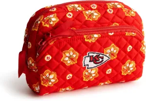Vera Bradley Women's Cotton NFL Medium Cosmetic Makeup Organizer Bag (Multiple Teams Available)