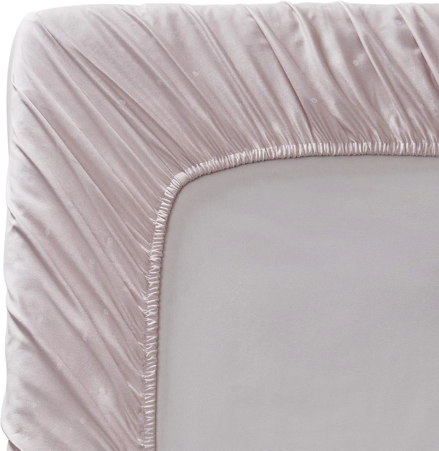 Vera Wang - King Sheet Set, Luxury Sateen Cotton Bedding, 800 Thread Count, Soft & Smooth Bedding Set (Eyelet Pink, King)