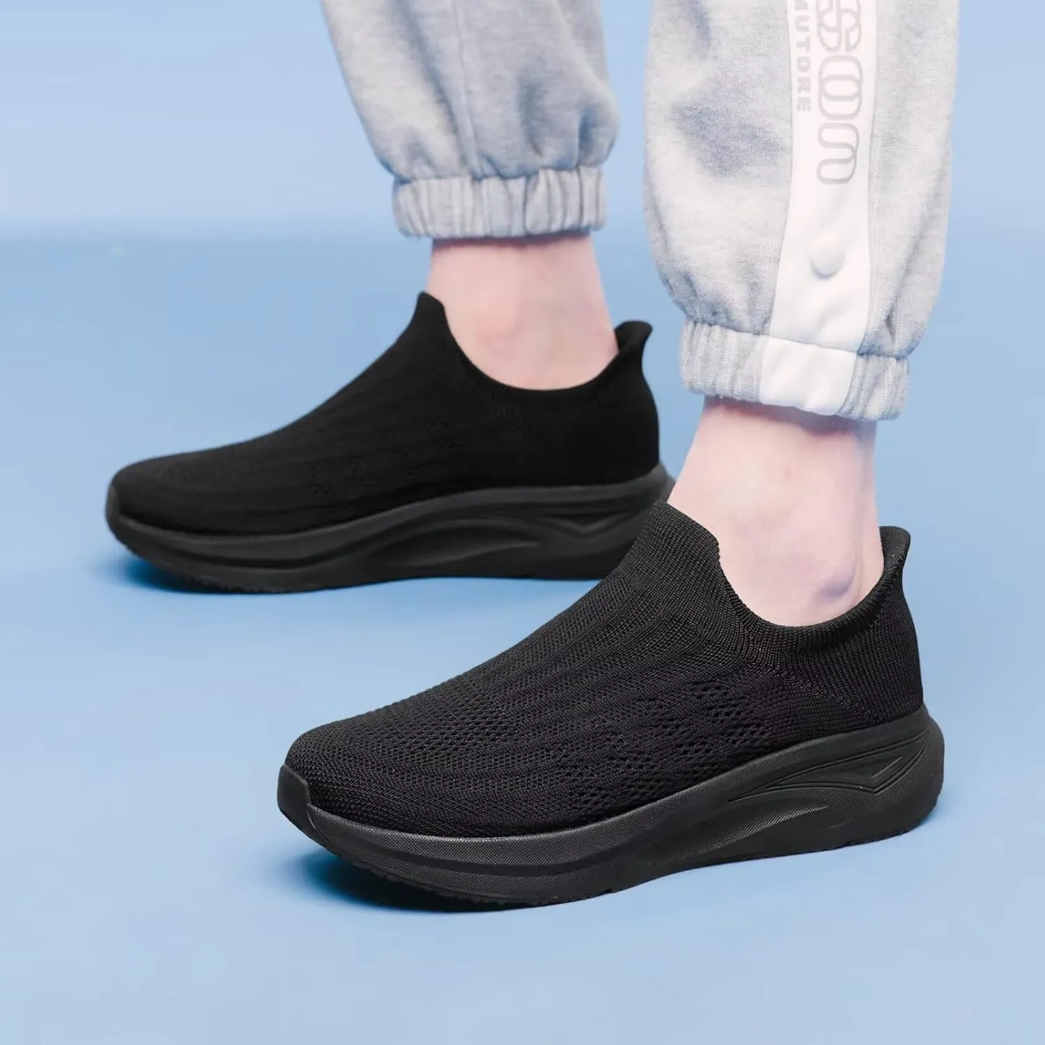 vibdiv Slip-on Walking Shoes Women Barefoot Barefoot Sock Sneakers Flat Casual Lightweight Comfortable Breathable Laceless