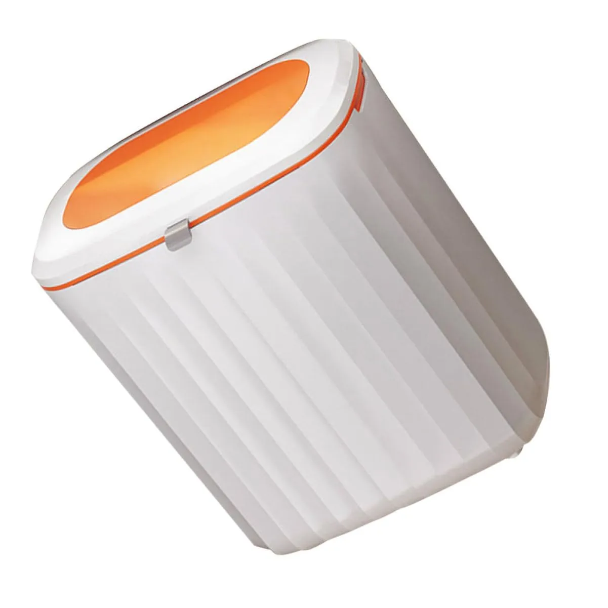 Wall Mounted Trash Can with Lid Slide Open Kitchen Compost Bin Waste Container for Home Office and Restaurant Use Sunshine Design
