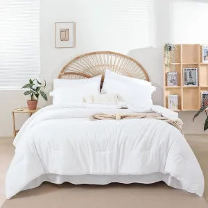 weigelia Queen Comforter Set White Comforter Set Queen 7 Pieces Bed in a Bag Queen Size Bedding Set with Fitted Sheets, Flat Sheets, Pillow Shams and Pillowcases