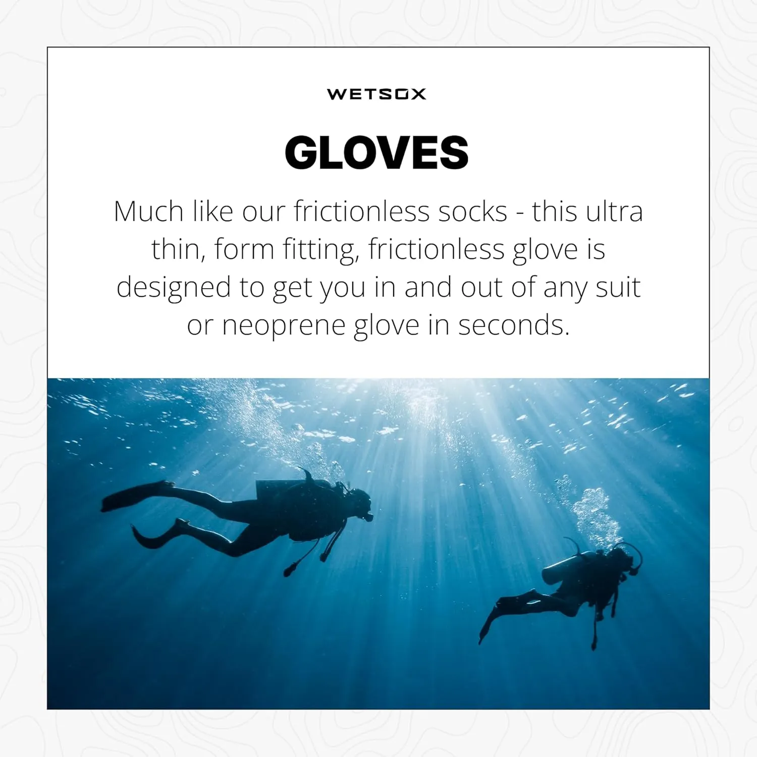 Wetsox Frictionless Wetsuit Glove Liners | Get In/Out Wetsuits and Accessories | Waterproof, Flexible, Lightweight