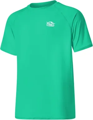 Willit Men's UPF 50  Rashguard Swim Shirt Short Sleeve SPF Sun Protection Quick Dry Water Beach Shirts Fishing Surf Shirt
