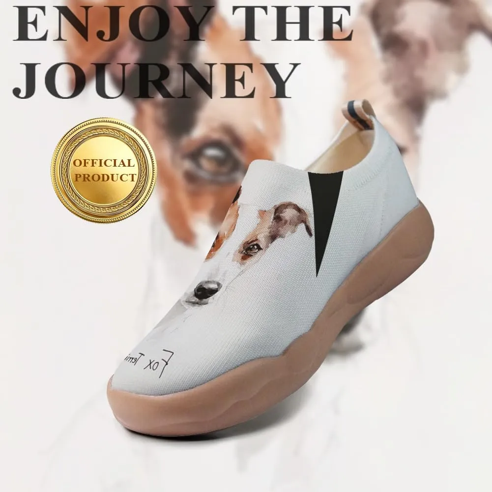 Women's Art Painted Travel Shoes Slip-On Fashion Sneaker Knit Mesh Walking Casual Loafers