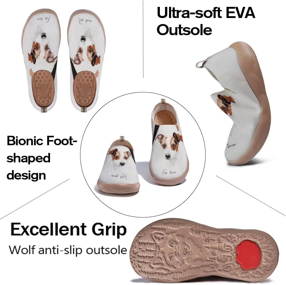 Women's Art Painted Travel Shoes Slip-On Fashion Sneaker Knit Mesh Walking Casual Loafers