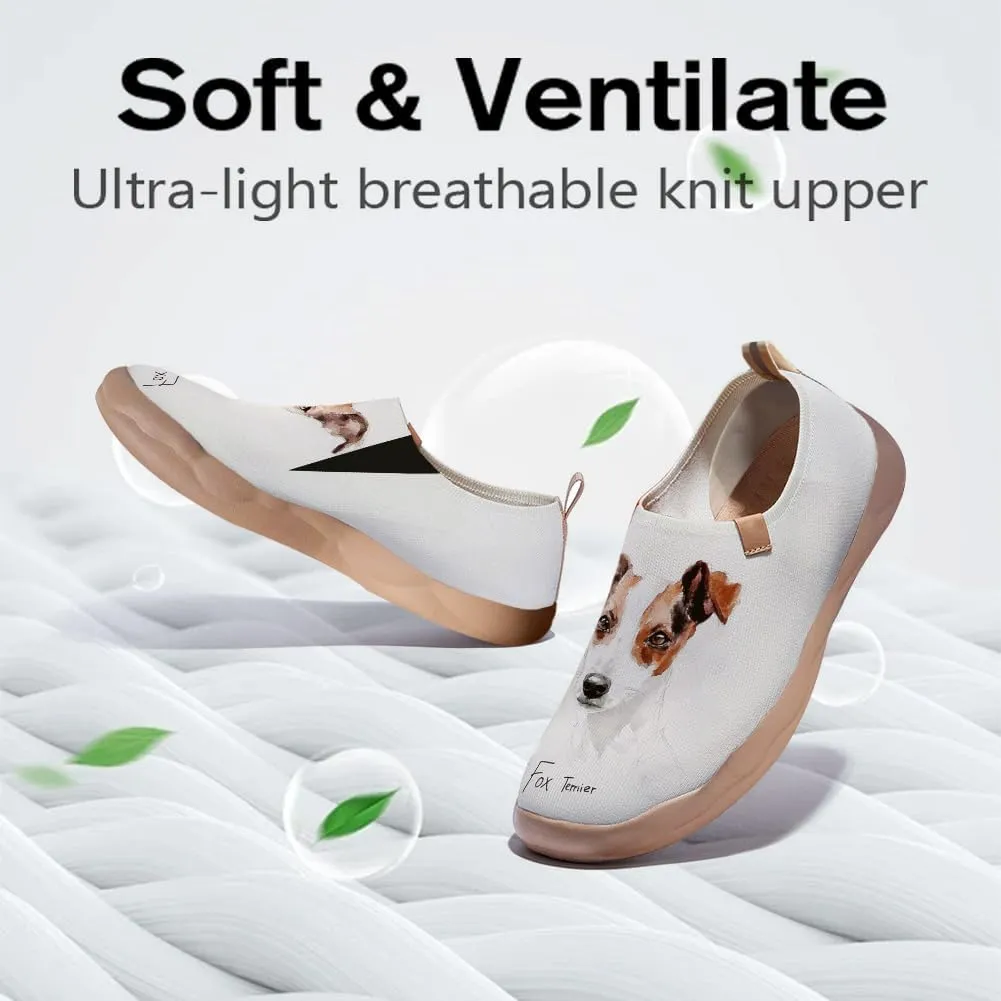 Women's Art Painted Travel Shoes Slip-On Fashion Sneaker Knit Mesh Walking Casual Loafers