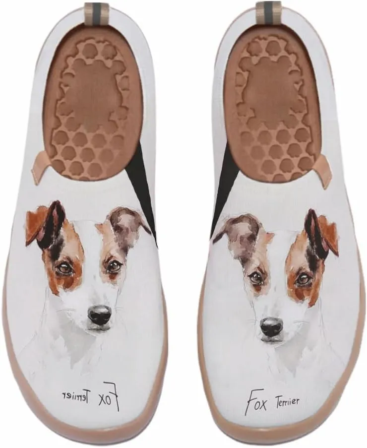 Women's Art Painted Travel Shoes Slip-On Fashion Sneaker Knit Mesh Walking Casual Loafers