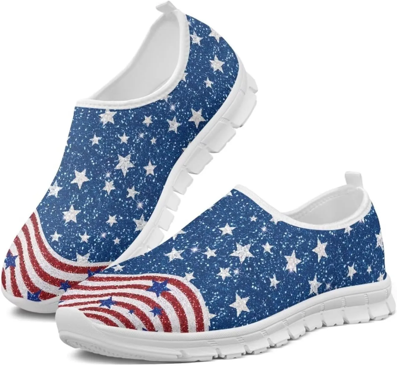 Women's Casual Flat Shoes Slip On Sneakers Lightweight Comfort Soft Loafers Running Walking Dress Shoes
