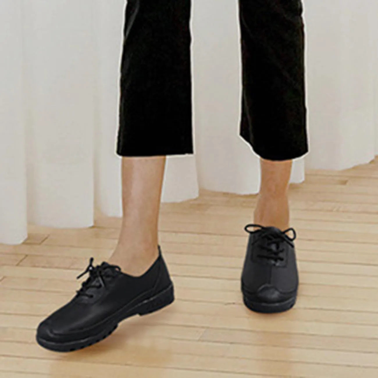Women's Flat Shoes Lace Up Comfortable and Soft Oxford Non-Slip Brogues Shoes ，Business Casual Work