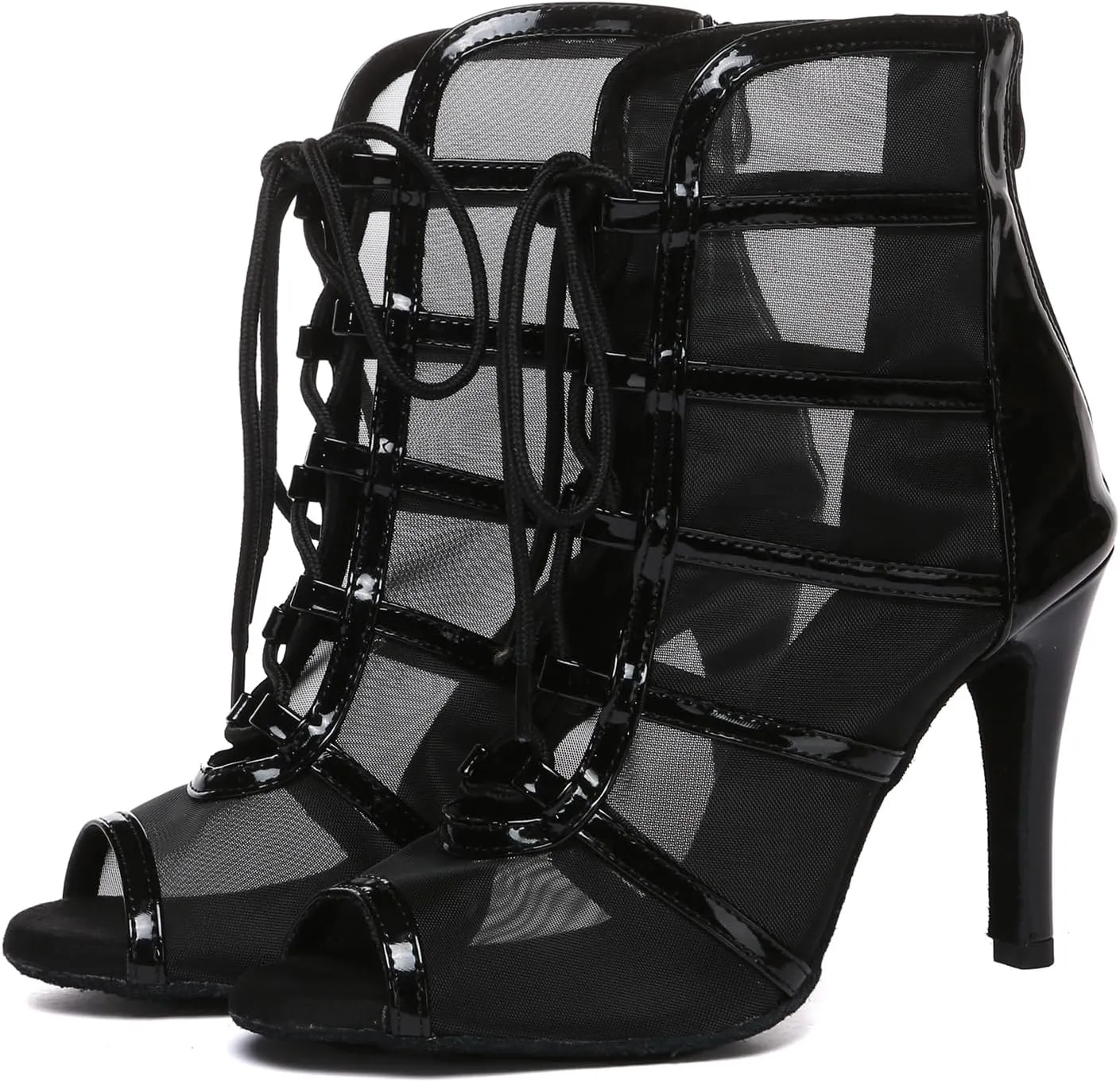 Womens Girls Sexy Ballroom Dancing Shoes Open Toe Party Evening Ankel Sandals Booties