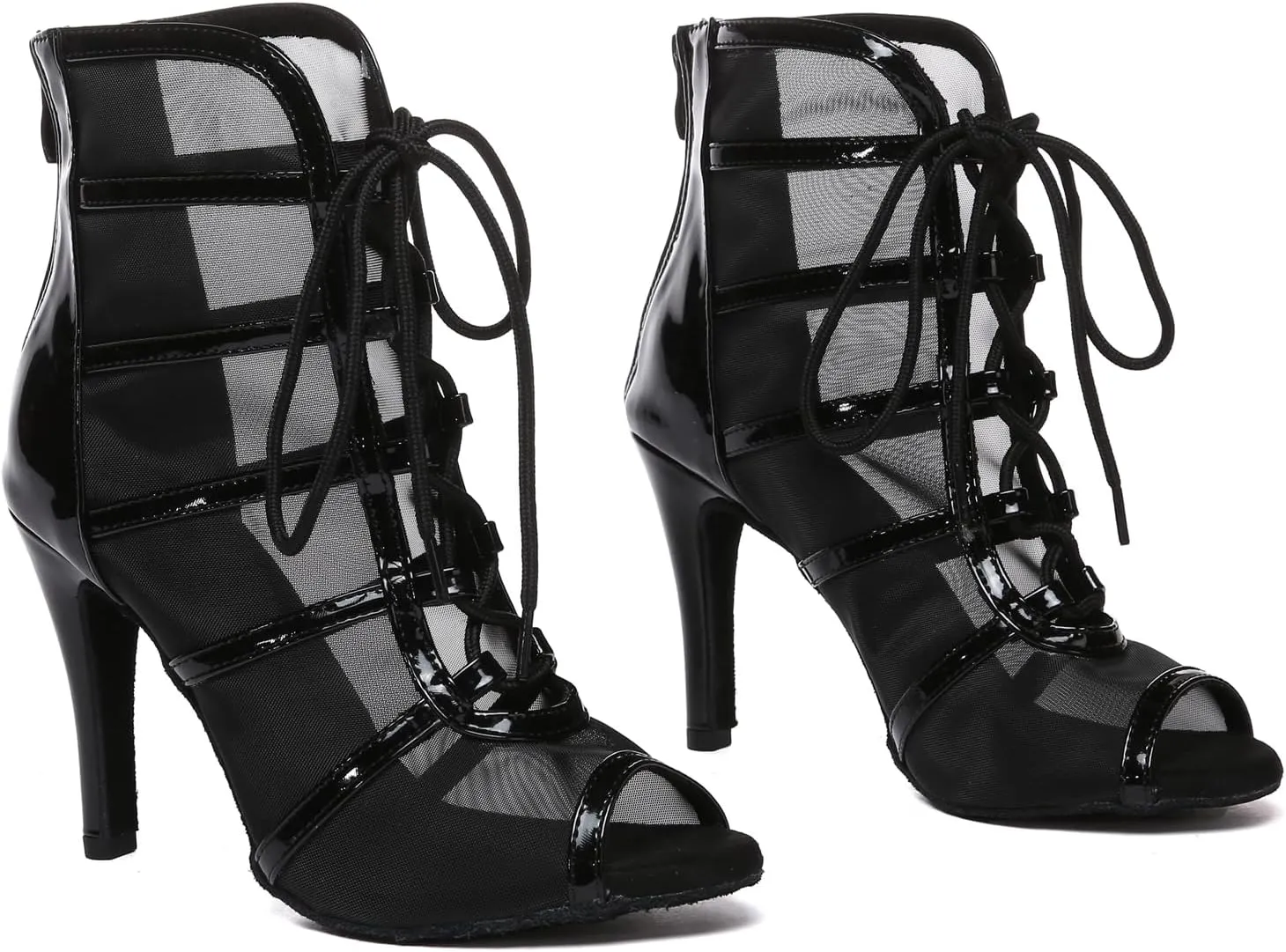 Womens Girls Sexy Ballroom Dancing Shoes Open Toe Party Evening Ankel Sandals Booties