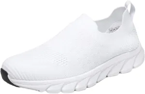 Womens Ladies Walking Running Shoes Slip On Lightweight Mens Dress Shoes Jogging Casual Shoes Trendy White Sneakers Tennis Shoe Cross Trainer Shoe