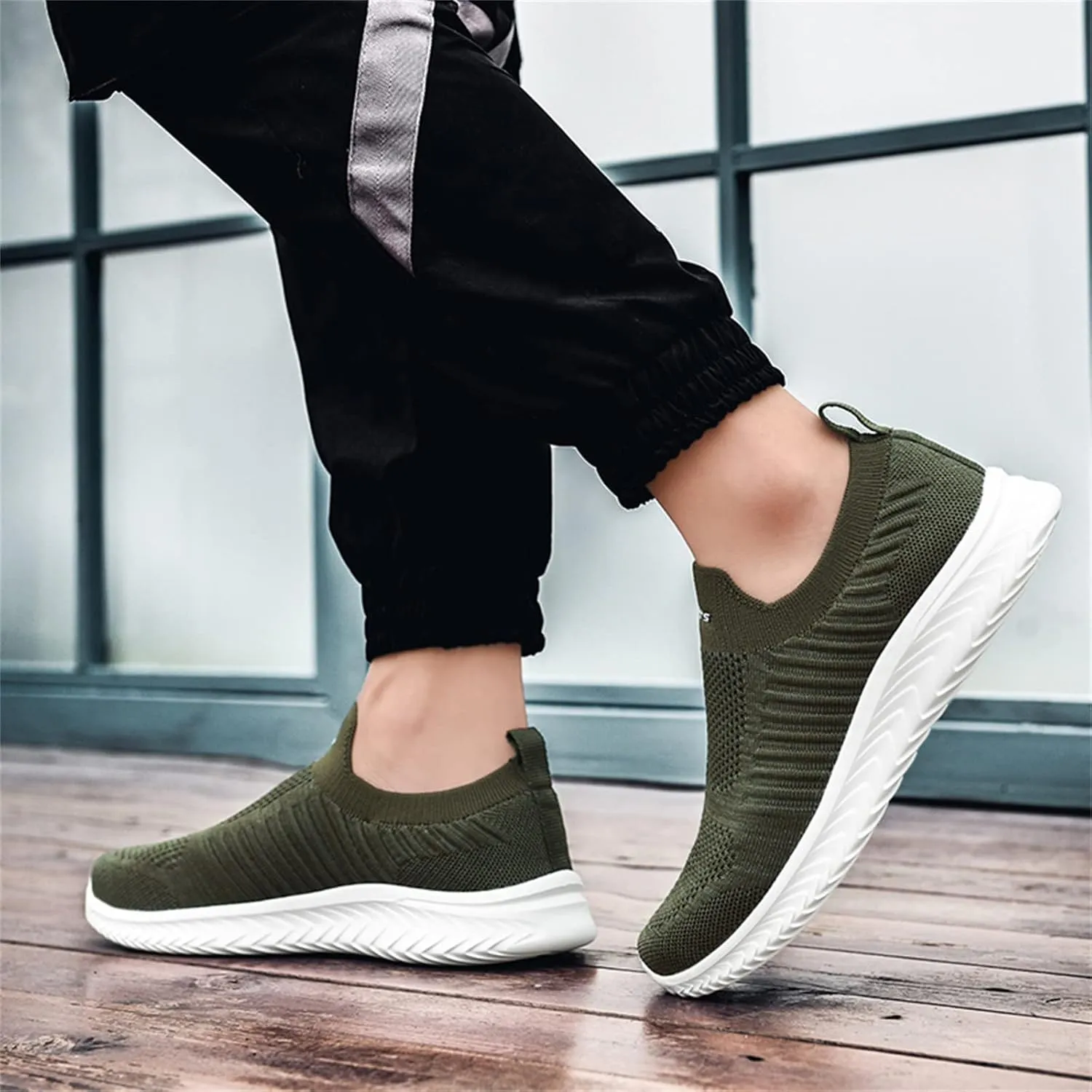 Womens Non Slip Work Shoes Slip On Water Resistant Running Shoes for Women Walking Casual Dress Shoes Shoes Sneakers White Tennis Shoe Cross Trainer Shoe