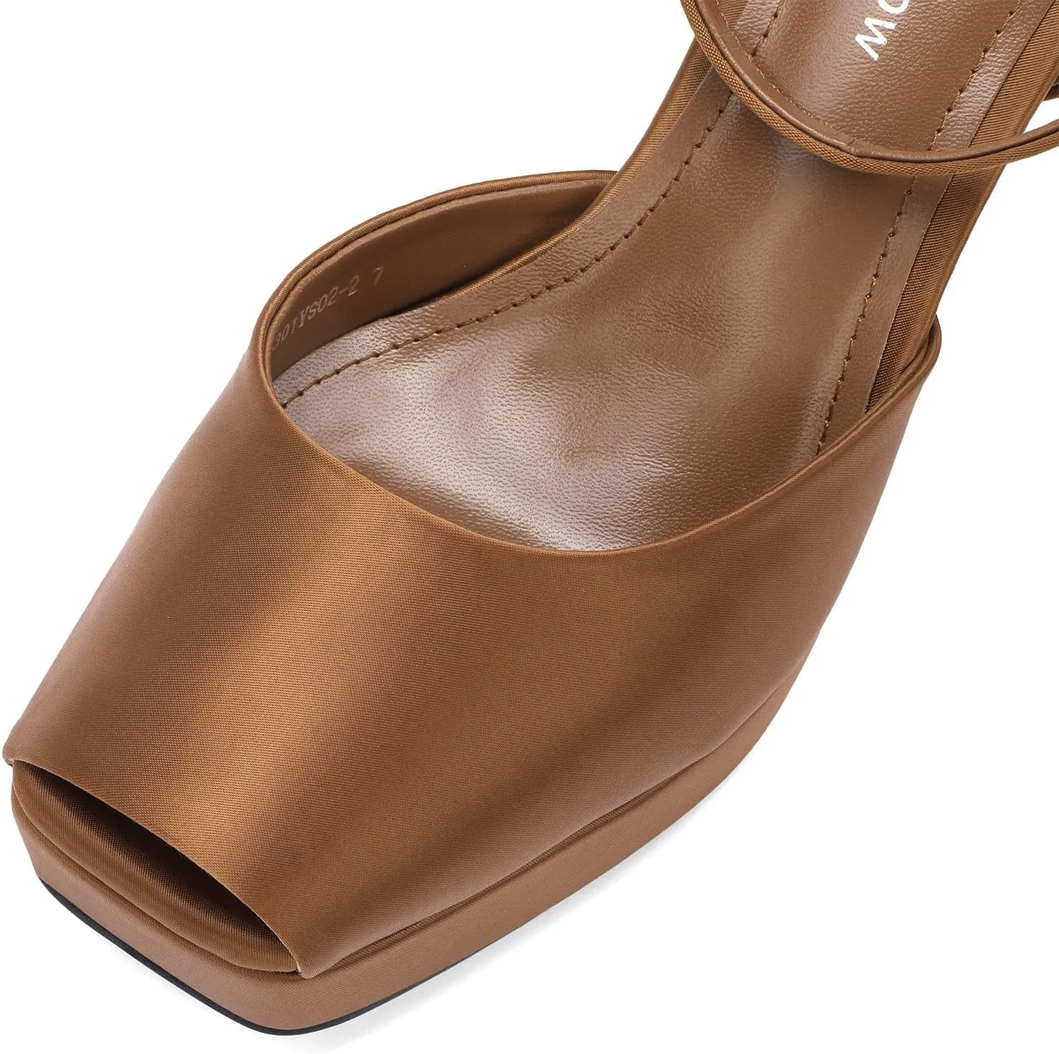 Women's Peep Toe Slingback Sandals Platform Pumps High Stiletto Heels Ankle Buckle Strap 4.7" Spike Heels Evening Comfy Party Shoes