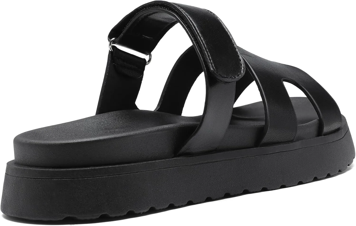 Women's Thick Platform Slide Sandals anti-slip Dressy Slides Sole Open Toe Strap Summer Flats Shoes