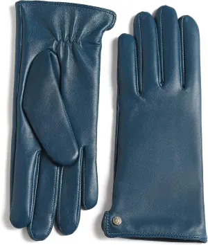 YISEVEN Women's Winter Dress Leather Gloves Touchscreen Wool Lined Flat Design