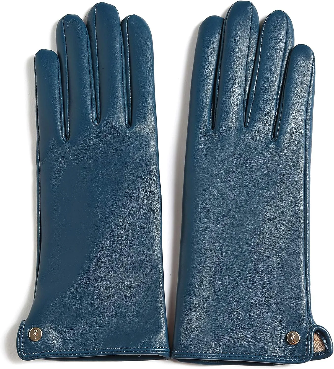 YISEVEN Women's Winter Dress Leather Gloves Touchscreen Wool Lined Flat Design